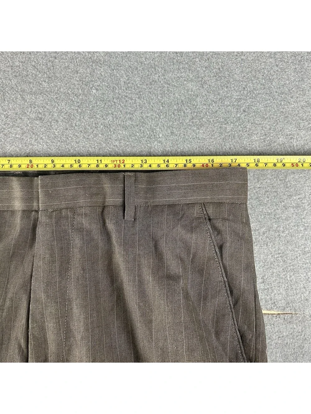 Banana Republic Pants Size 34x34 Men's Modern Fit Cotton  Brown Chinos Pleated